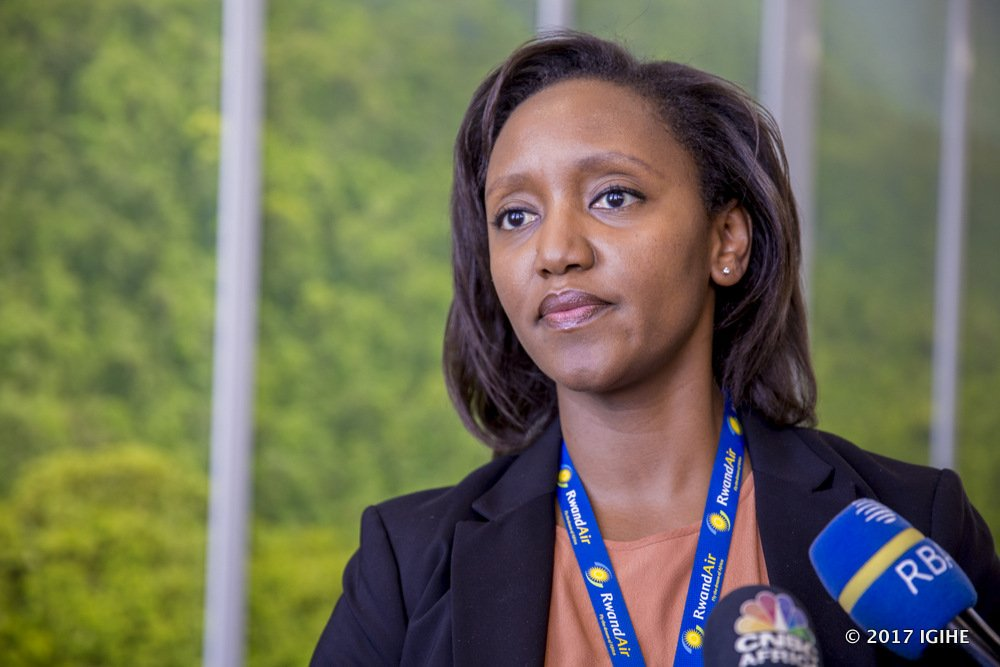  yvonne manzi makolo,  CEO of one of Africa's growing airlines, RwandaAir